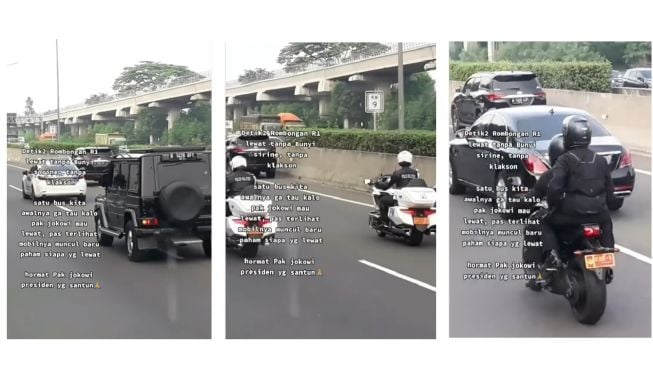 Viral Rombongan Presiden Jokowi Tak Gunakan Sirine Saat Melintas di Jalan, Publik Salut