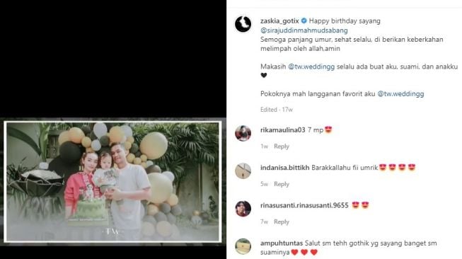 Potret Zaskia Gotik dan suami (Instagram/@zaskia_gotix)