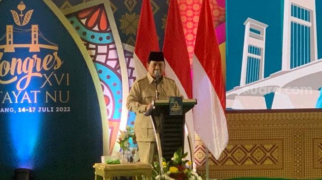 Menhan Prabowo Bilang Emak-emak Fatayat NU Bertanggung Jawab Atas Keselamatan Bangsa