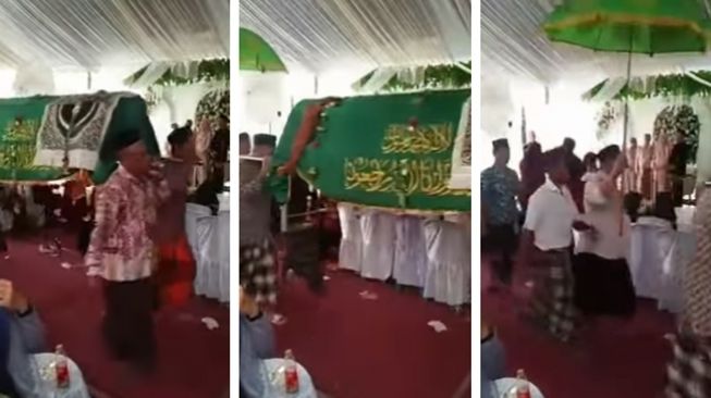 Pemandangan Tak Biasa! Rombongan Pengantar Jenazah Lewati Pesta Pernikahan, Acara Sampai Dihentikan Sejenak