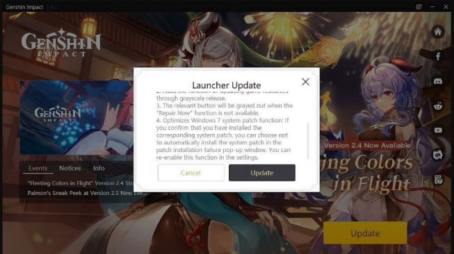 Cara Instal Pembaruan 2.8 Genshin Impact di PC