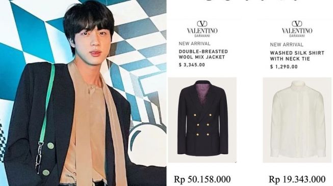 outfit Jin BTS (Instagram/@bangtan_outfit)