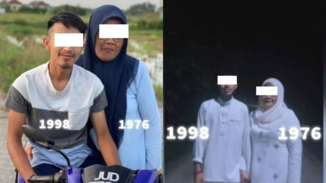 Cinta Tak Pandang Usia, Perempuan Paruh Baya Menikahi Pria Brondong 22 Tahun Lebih Muda