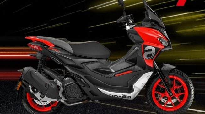 Aprilia SR-GT 200 hadir dalam warna Aprilia Black, Infinity Blue, dan Street Grey [Aprilia].