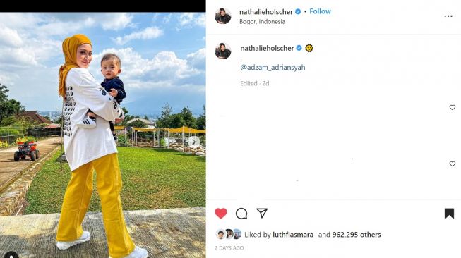 Foto: Pakai OOTD Nuansa Kuning, Penampilan Nathalie Holscher Disanjung Bersinar (instagram/nathalieholscher)