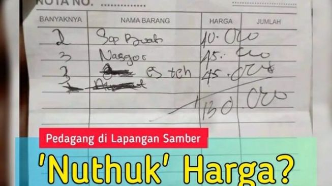 Viral Warganet Keluhkan Harga Jajanan di Lapangan Samber Metro: Harga Bintang 5 Rasa Kaki 5