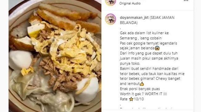 Sudah Jualan Sejak Zaman Belanda, Bakmi Non Halal Ini Punya CIta Rasa dan Harum Menggoda