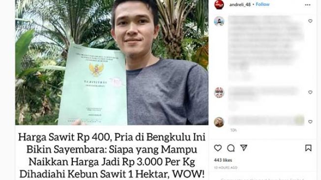 Petani Bikin Sayembara yang Bisa Naikkan Harga Sawit Dapat Hadiah Kebun 1 Hektare