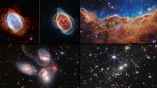 Melihat Keindahan Alam Semesta Hasil Bidikan Teleskop Luar Angkasa James Webb