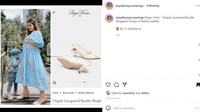 Foto: Bagikan Potret Baby Bump Anak Kedua, Sepatu Tasya Farasya Jadi Sorotan (instagram/tasyafarasya.wearings)