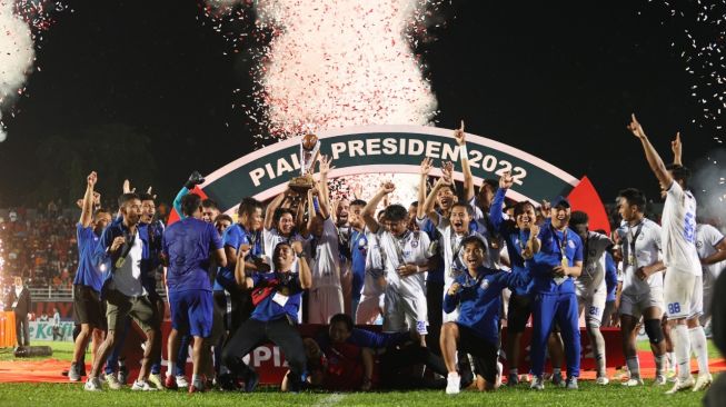 Arema FC juara Piala Presiden 2022. [Laman resmi Piala Presiden 2022]