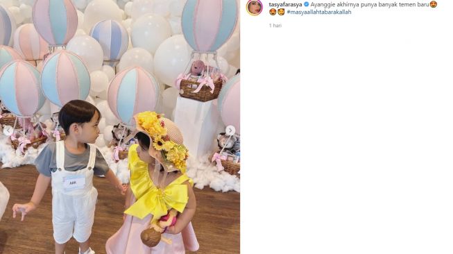 OOTD anak selebritis dan influencer saat hadiri ultah anak Tasya Farasya (instagram/tasyafarasya)