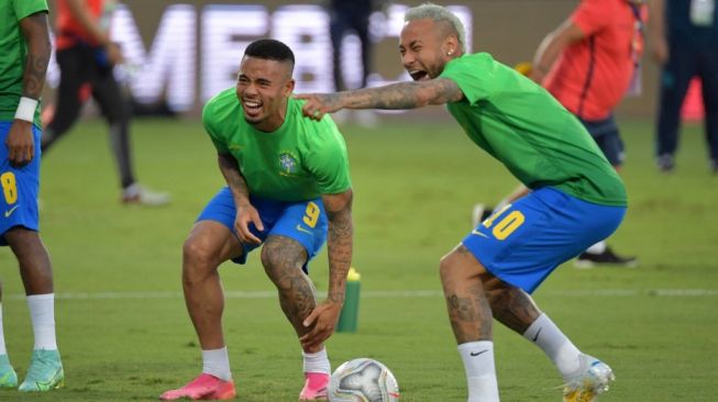 Kisah Unik Neymar dan Gabriel Jesus Punya Tato Sama Persis