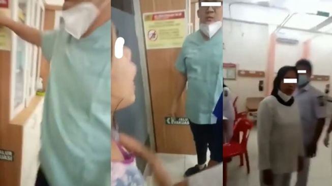 Viral dokter di RS Bhayangkara Tebing Tinggi diduga tolak rawat inap pasien dengan sakit lambung meski sudah kepayahan di IGD. (Instagram/@terang_media)