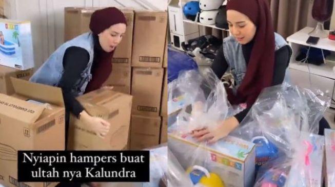 Hampers ulang tahun anak seleb (Instagram/@tya_ariestya)