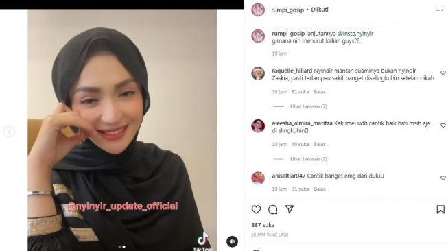 Heboh, Mantan Istri Diduga Sindir Kasus Suami Zaskia Gotik yang Hamili ...