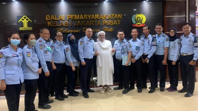 Penampakan Habib Rizieq jelang bebas pada Rabu (20/7/2022) hari ini. (Foto: Dok. Ditjenpas)