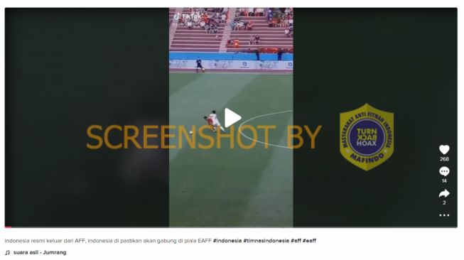 CEK FAKTA: Benarkah Kabar Indonesia Resmi Keluar AFF dan Dipastikan akan Gabung di Piala EAFF?