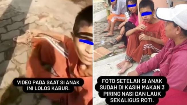 Viral! Bocah Lelaki Ini Kabur dengan Kondisi Dirantai Usai Disiksa Orangtua