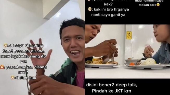 Cewek Ini Ajak Driver Ojol Makan Bareng, Netizen: Hati-hati Baper