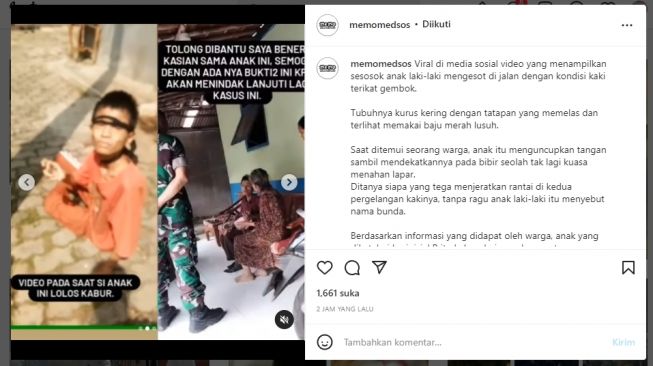 Parah! Diduga Disiksa, Bocah Laki-laki Ini Dirantai, Ngesot dan Minta Makan ke Orang Lain