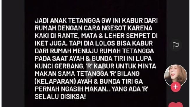 Unggahan warganet terhadap kejadian yang menimpa anak laki-laki yang kakinya di ikat besi rantai ( Twitter/ @Askrlfess).