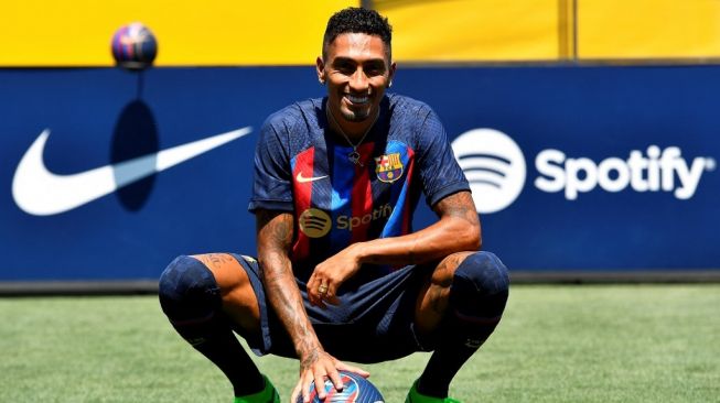 Winger baru Barcelona, Raphinha. [AFP]