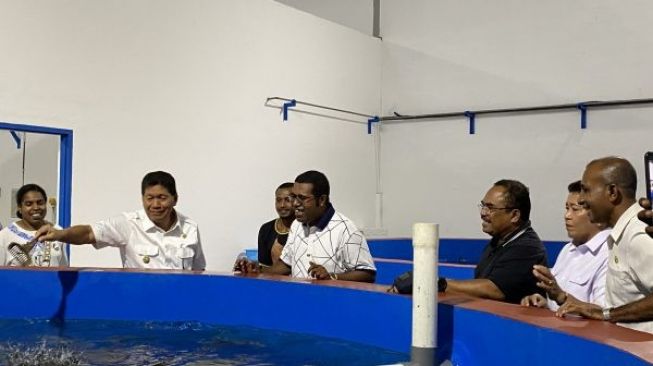 Bupati Biak Kagum Pengelolaan Ikan di PT Yamase Yapen