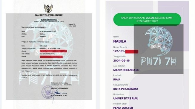 Heboh, Anak Pejabat Masuk Fakultas Kedokteran Unri Pakai 'Surat Sakti'