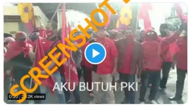 CEK FAKTA: Benarkah Video Pendukung PDIP Serukan Yel-yel 'Aku Butuh PKI'?