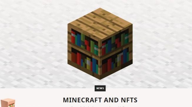 NFT dilarang di Minecraft. [Minecraft.net]