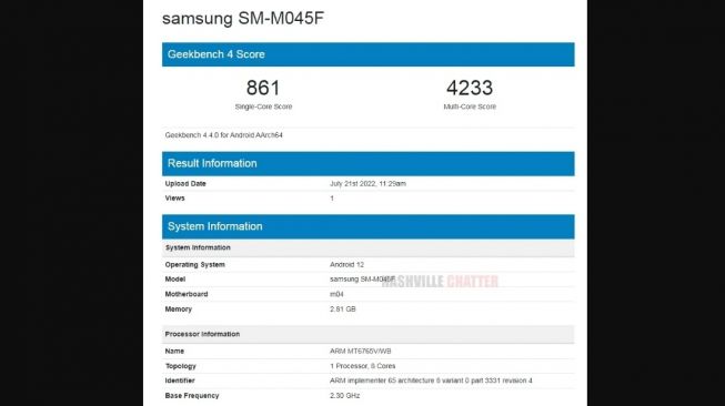 Samsung Galaxy M04. [Nashvillechatterclass]