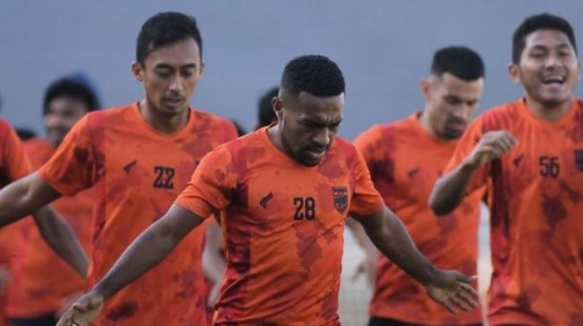 Para pemain Borneo FC tengah berlatih jelang Liga 1 2022/2023 (Antara/HO/Borneofc.id)