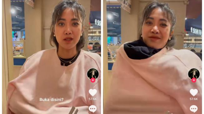 Widy Vierratale lepas baju di tempat umum(TikTok/@_widikidiw_)