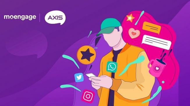 Axis gandeng Moengage meningkatkan penggunaan aplikasi AXISNet. [Axis] 