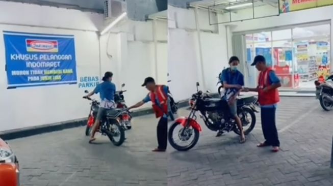 Video Viral Jukir Tiba-tiba Muncul Walau Ada Banner Bebas Parkir Segede Gaban, Publik: Entah Siapa yang Salah?