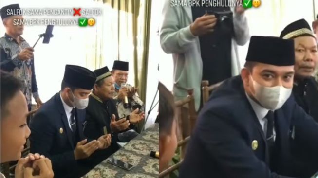 Bukan Fokus ke Pengantin, Warganet Dibikin Salfok dengan Paras Penghulu Muda