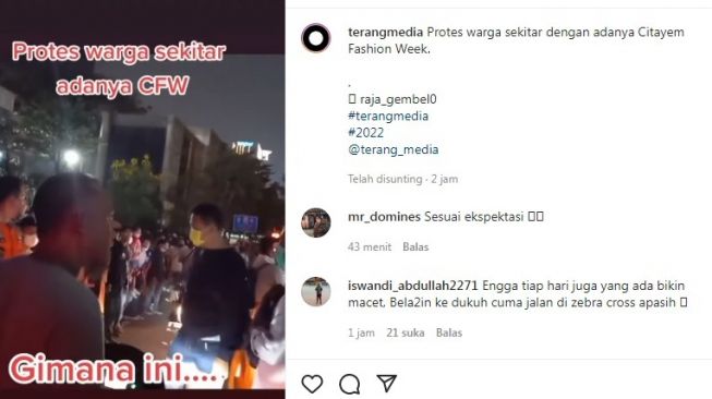 Viral Pemotor Protes Citayam Fashion Week: Kasihan Warga Sini Mau Keluar Rumah Susah