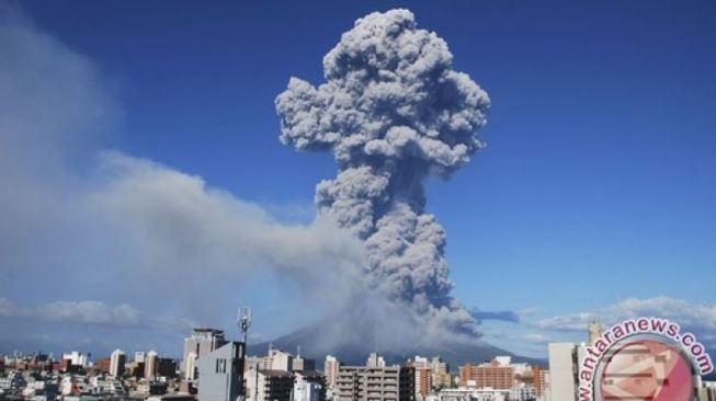 Dalam Sehari Gunung Sakurajima di Jepang Dua Kali Meletus