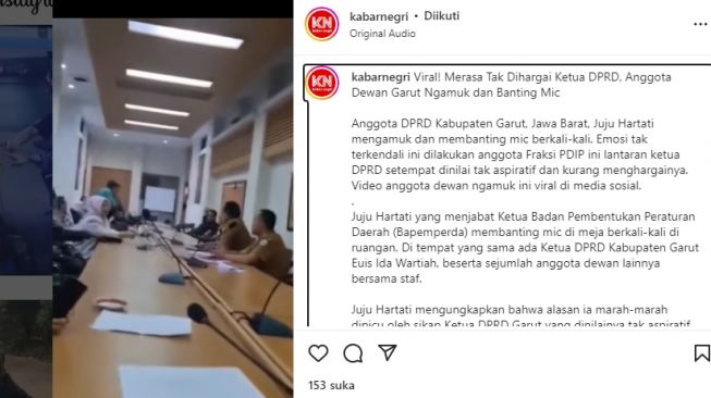 Video Viral, Anggota Dewan Garut Ngamuk Karena Tidak Dihargai Ketua DPRD, Publik: Ini Namanya Preman Jadi Wakil Rakyat