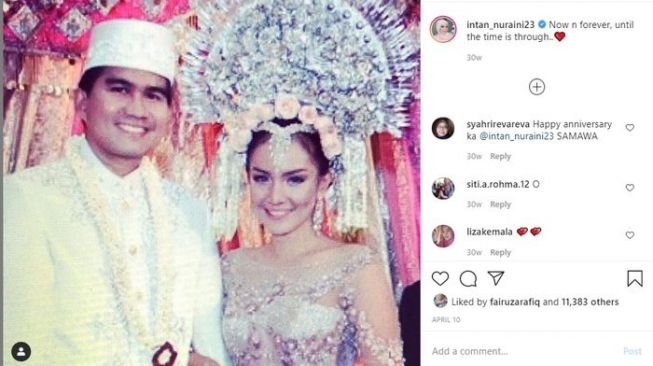 Artis menikah pakai adat Betawi (Instagram/@intan_nuraini23)