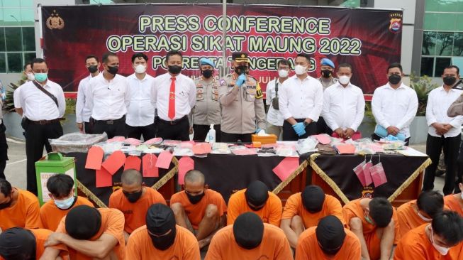 30 Pelaku Curanmor di Tangerang Diringkus Polisi