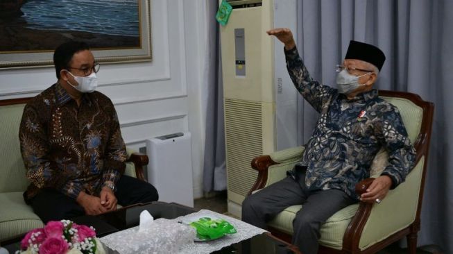 Anies Baswedan Temui Wapres Ma'ruf Amin, Ini yang Dibicarakan