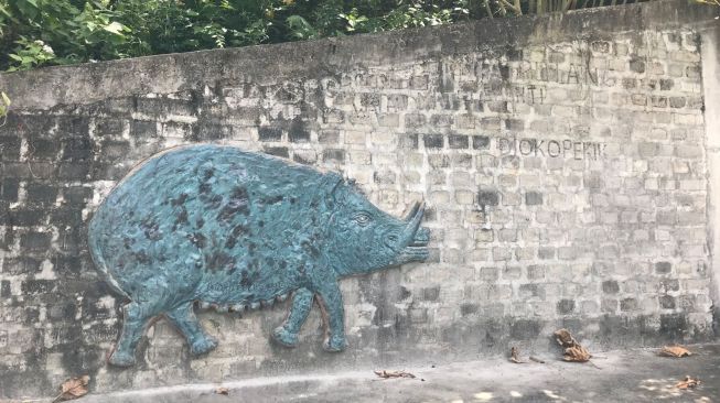 Desain makam Djoko Pekik. [Wahyu Turi Krisanti / SuaraJogja.id]