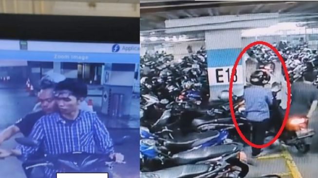 Kelakuan Barbar Pemotor ketika Parkir di Mall: Datang Tak Bawa Helm, Pulang Menggondol Satu