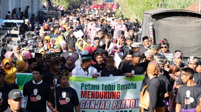 Diiringi Sumpah Palapa, Petani Tebu di Dompu Beri Dukungan untuk Ganjar