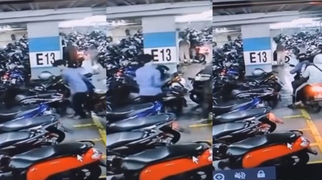 Ramai Video Aksi Pemuda Keciduk Kamera CCTV Curi Helm di Parkiran Mal, Warganet: Terpampang Nyata Muka Anda