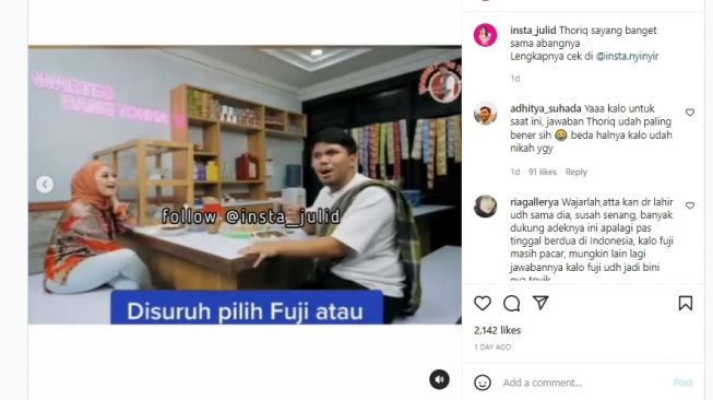 Lebih Pilih Atta Halilintar daripada Fuji, Thariq Halilintar Diserbu Netizen