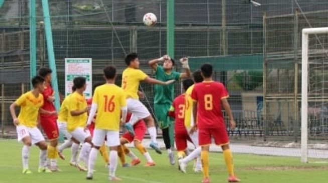 Vietnam U-16 kehilangan striker muda mereka untuk Piala AFF U-16 2022. (Dok.VFF)