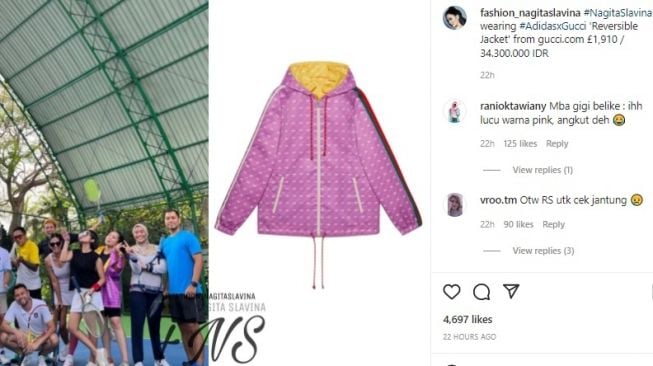 Nagita Slavina Pakai Jaket Seharga Rp34 Juta, Netizen Kira Jas Hujan